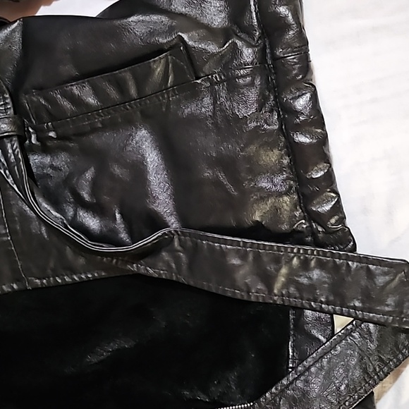 Women's Black Leather Jacket with Hood by Wilsons Leather - Picture 9 of 15